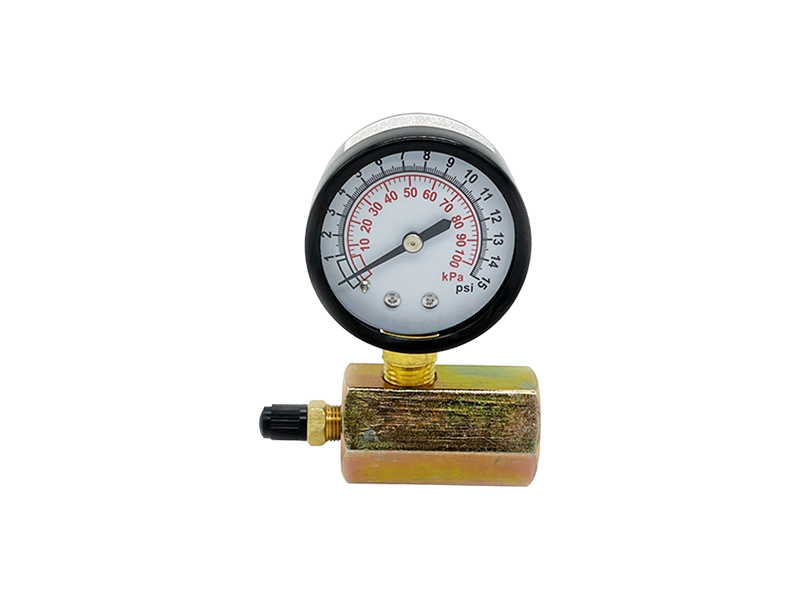 P50径向普通压力表 0-15psi 带镀彩锌气侧阀体